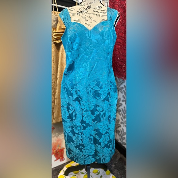 Nah nah Collection blue 2 piece dress blazer set size 10 - Picture 3 of 16